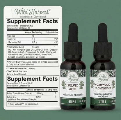 Wild Harvest® GutCleanse: 2-Step Parasite Cleanse Kit